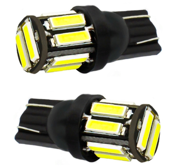 лампа светодиодная t10  SMD 10, 24v