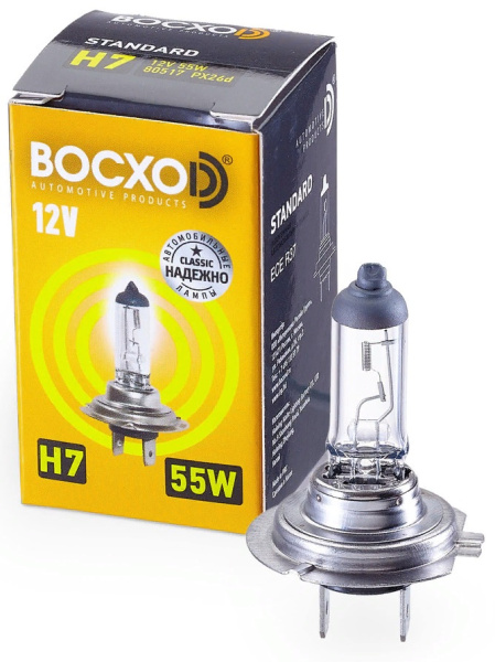 автолампа восход h7 12v