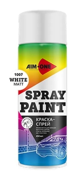 эмаль aim-one белая матовая