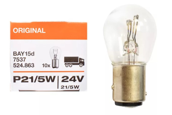 автолампа osram 21-5w 2v