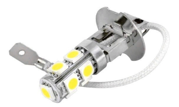 лампа светодиодная h3 9smd