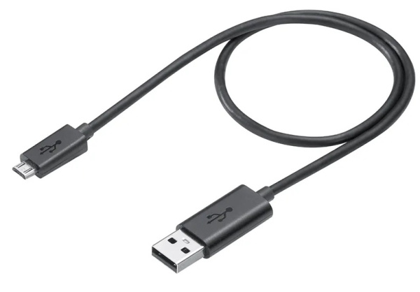 кабель usb microusb силикон черный