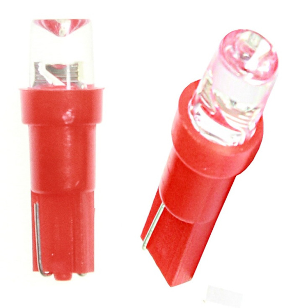 лампа светодиодная t5-красная конус