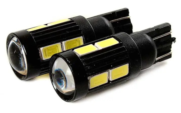 лампа светодиодная t10 smd 10 черная
